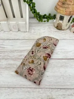 メガネケース 大人フラワー 秋冬☆ハンドメイド ソフトケース