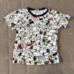 PEANUTS スヌーピー 総柄 Tシャツ 90cmのサムネイル