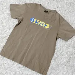 【c6025】GU パックマン　Tシャツ 半袖　ブラウン　メンズ