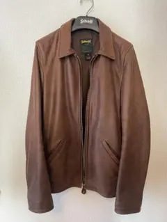 Schott ブラウンレザージャケット XS