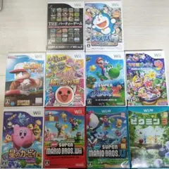 Wiiソフトセット 10本まとめ売り（WiiUカセット有）