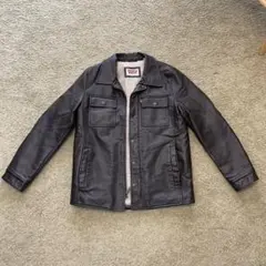 リーバイス、Levis、レザージャケット、ダークブラウン