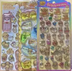 なっとうちゃん　うるちゅる　ウォーターインシール　平成はっぴーフォン　3点セット