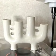 ヴィンテージ 北欧的 モダン フラワーベース 花器 オブジェ レア 希少