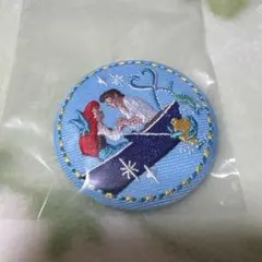 ディズニー刺繍缶バッジ　リトルマーメイド