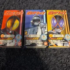 【新品】食玩ソフビ仮面ライダー555、オートバジン、カイザ 3体セット