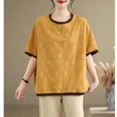 3色展開 丸襟 Tシャツ 切り替え 大きいサイズ 配色 レディース 夏物新作