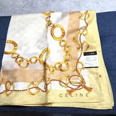 58×58⚫シール付き❤新品セリーヌハンカチ❤️透かしマカダム柄とても綺麗✨️