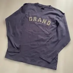 古着　BAY-LEAF メンズ　長袖Tシャツ　LL パープル