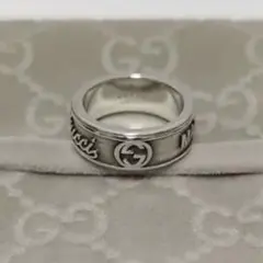 GUCCI ロゴ入りリング 12号
