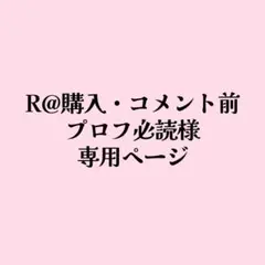 【専用ページ】R@購入・コメント前プロフ必読様 リクエスト 2点 まとめ商品