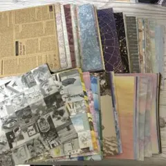コラージュ素材 デザインペーパー 折り紙 まとめ売り