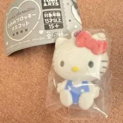 カラフルカラビナマスコットチャーム、ふわわフロッキーマスコット　キティ２点セット