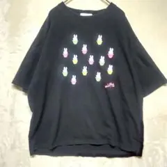 miffy ミッフィー 半袖 Tシャツ 黒 ブラックのサムネイル