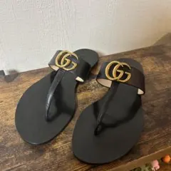 GUCCI トングサンダル GGロゴ　37