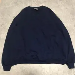 ジャージーズ スウェット 長袖 無地 リブ袖 ソリッド 紺 2XL カジュアル