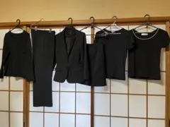 ブラックスーツ ジャケットパンツ　リクルートスーツ　パンツTシャツおまとめセット