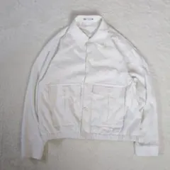ZARA タグ付きリネンブレンドスクエアカットジャケット 白