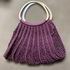【昭和レトロ】かわいい編み物ハンドバッグ