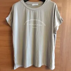 A DAY IN THE LIFE ロゴプリントTシャツ ベージュのサムネイル