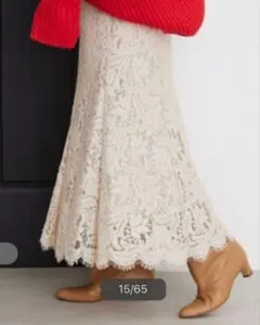 【未使用タグ付】IENA イエナ レースフレアスカート 34のサムネイル