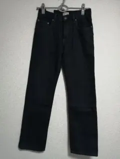 00s OLD Gap Kids 黒色 スリムストレートデニムパンツ 160