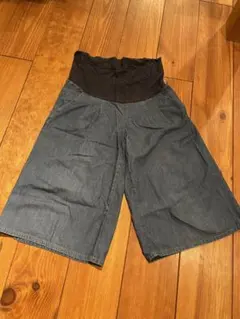 無印良品　マタニティ　デニムパンツ　ガウチョ