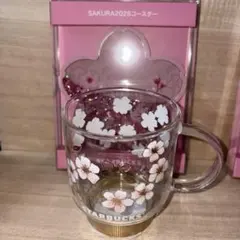 スターバックス SAKURA2026耐熱グラスマグゴールド355mコースター