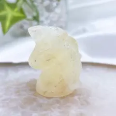 【天然石】シトリン￼ ユニコーンのカービング