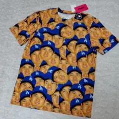 【新品】FOCO社MLB公式　大谷翔平　顔だらけTシャツ Sサイズ