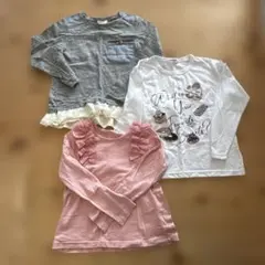 長袖カットソー3枚セット　長袖