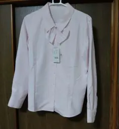 ボンマックス　リボン付シャツ　ピンク　事務服　ブラウス　13号