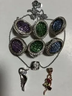 アクセサリー　お買い得セット　ネックレス　イヤリング　チャーム