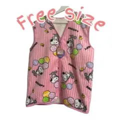 新品タグ付 スヌーピー PEANUTS 婦人スリーパー ルームベスト 防寒