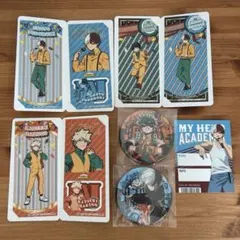 ヒロアカ 緑谷出久 爆豪勝己 轟焦凍 缶バッジ シール セット