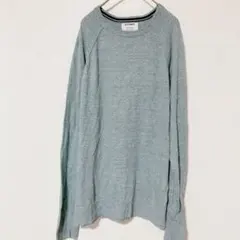 【美品】オールドネイビー 薄手ニット セーター Lサイズ ライトブルー 霜降りのサムネイル