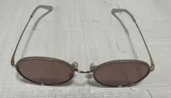 美品　JINS &Sun ピンクレンズ メタルフレーム サングラス