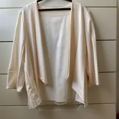 ジャケット　フォーマル　レディース　アイボリー　Mサイズ
