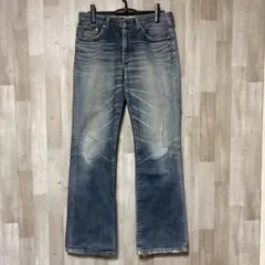 リーバイス 517 ブーツカット フレアデニム 縦落ち 2色ステッチ 黒カン