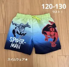 新品▪️H&M スパイダーマン　サーフパンツ★120 130 marvel