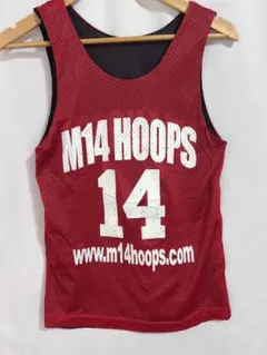 【バスケ】M14 HOOPS タンクトップ トレーニング　練習　アメカジ　子供用