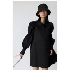 ZARA ポプリンシャツワンピース