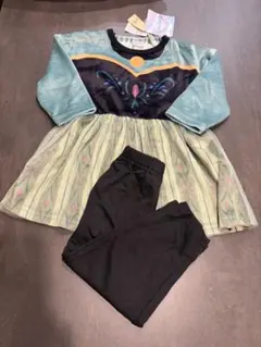 新品　しまむら　リトシー　アナと雪の女王　アナ　なりきり　長袖パジャマ　90