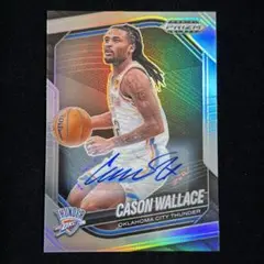 Cason Wallace Prizm Black Silver Auto 直筆