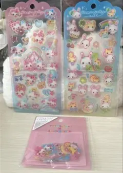 【早い者勝ち】フワフワらびちゃん まじかるみゅーちゃん ドロップジュエリーシール