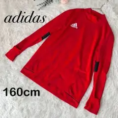 【アディダス】サッカーウェア コンプレッションシャツ ハイネック 160 赤