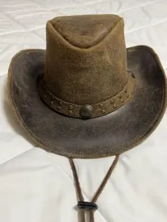 ロックマウントランチウェア　レザーカウボーイハット