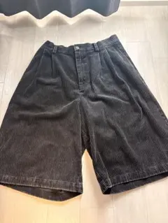 FAT コーデュロイ ショートパンツ ブラックのサムネイル