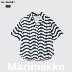 ユニクロ× marimekko マリメッコ 波模様 半袖シャツ XLのサムネイル