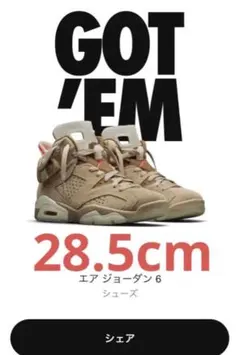 Travis Scott x Nike Air Jordan 6 Khaki